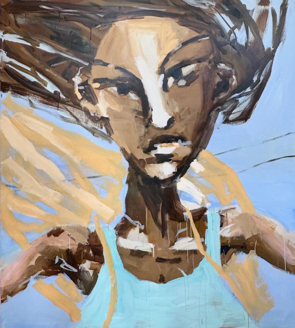 Blue Steel, Acrylic on canvas, 190 × 170 cm, 2024