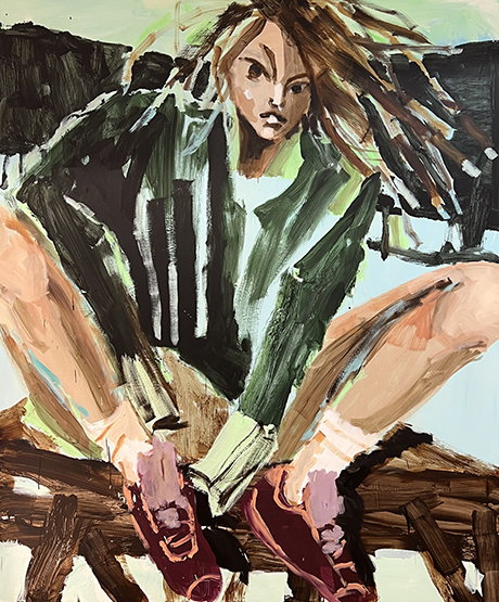 Painting by Mie Olise Kjærgaard, acrylic on canvas, 2023