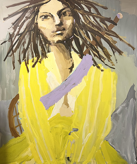 Painting by Mie Olise Kjærgaard, acrylic on canvas, 2023