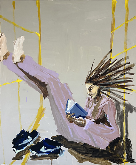 Painting by Mie Olise Kjærgaard, acrylic on canvas, 2023