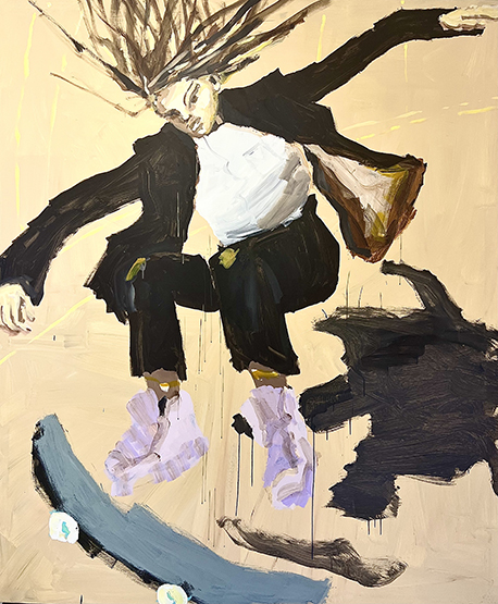 Painting by Mie Olise Kjærgaard, acrylic on canvas, 2023