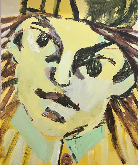 Painting by Mie Olise Kjærgaard, acrylic on canvas, 2023