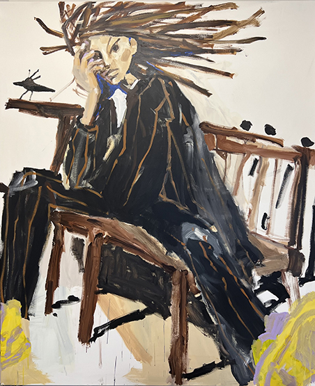 Painting by Mie Olise Kjærgaard, acrylic on canvas, 2023